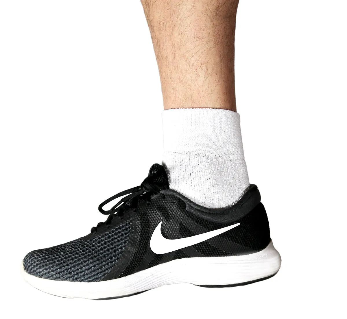 12 Pairs of Ankle Athletic Sports Socks, White
