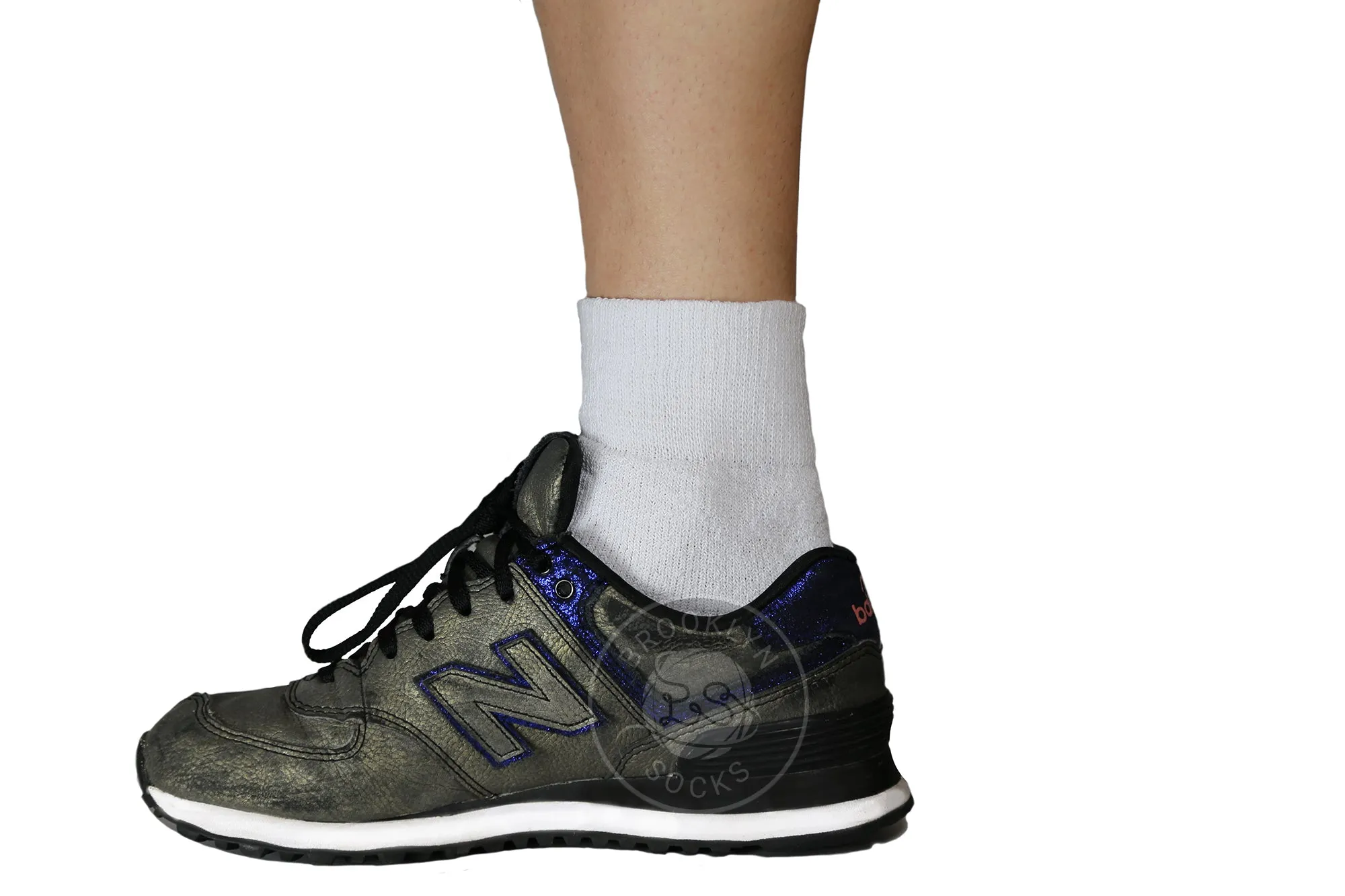 12 Pairs of Ankle Athletic Sports Socks, White