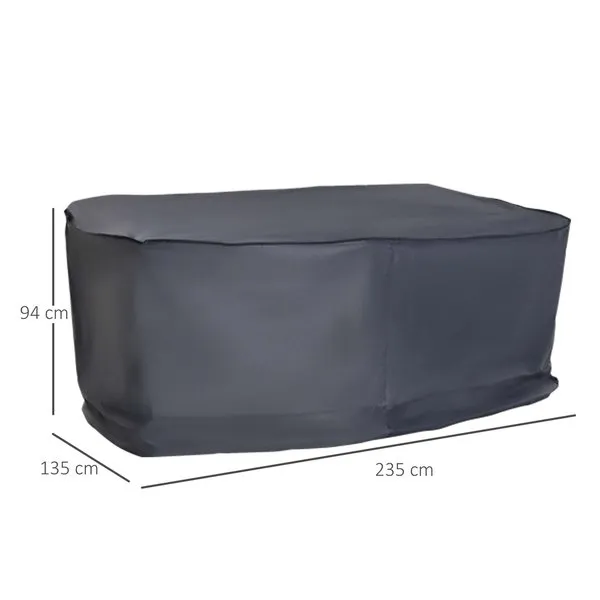 235Lx135Wx94H Cm Sofa Furniture Cover, 2-3 Seater - Grey