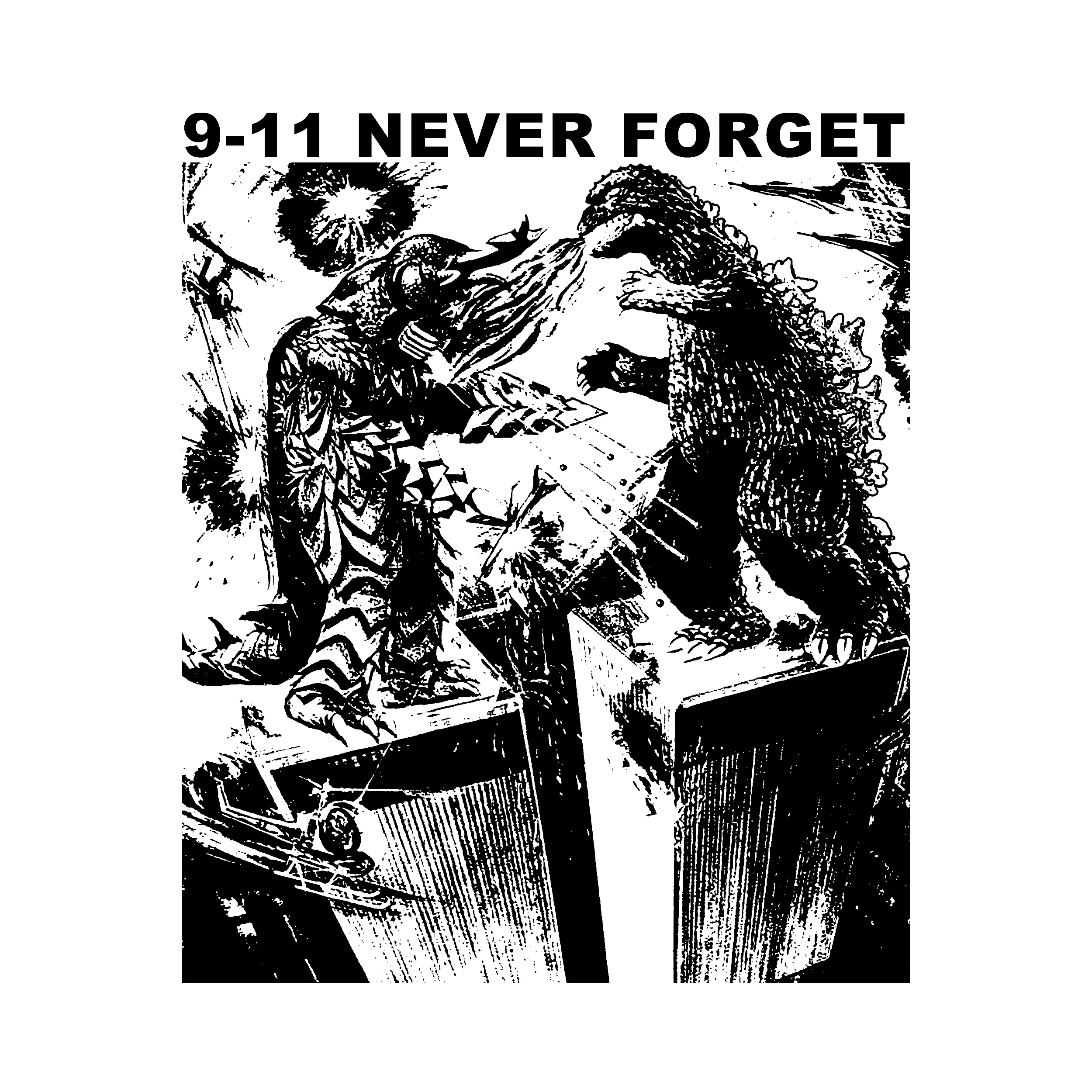 9-11 Never Forget Slim Fit Tee