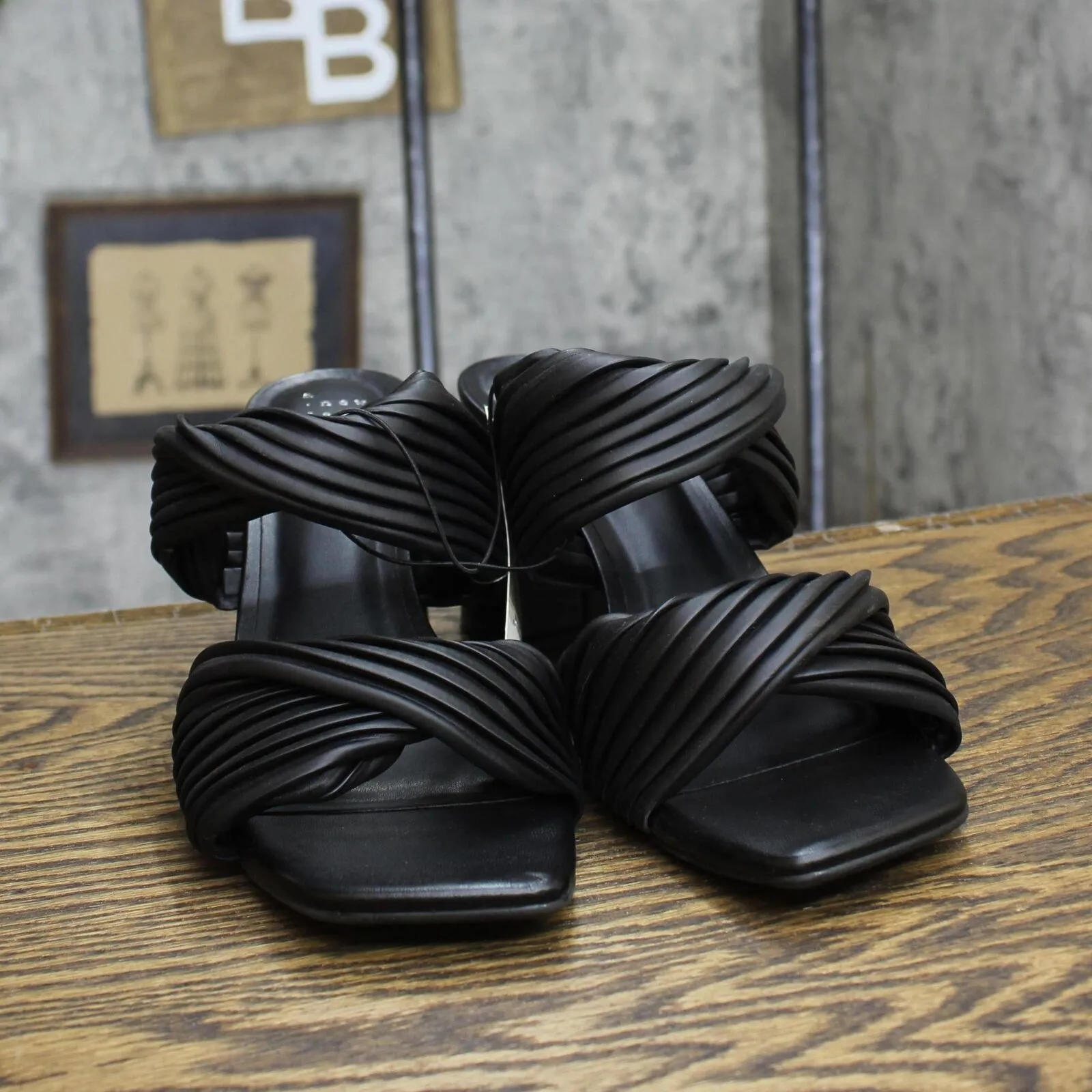 A New Day Womens Jessa Mule Heels 87931552 Black 10M