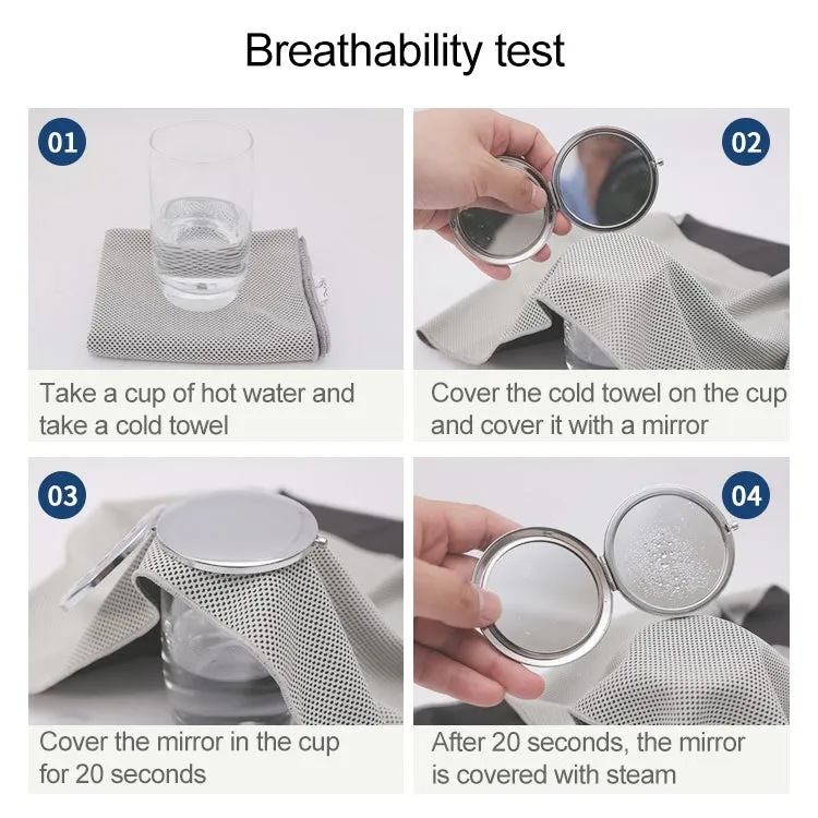 Absorbent Polyester Quick-drying Breathable Cold-skinned Fitness Sports Portable Towel, Package:30x100 Clasp Cup(Light Blue)