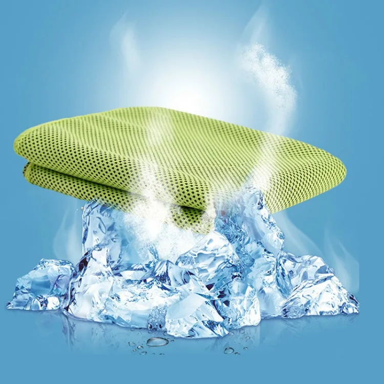 Absorbent Polyester Quick-drying Breathable Cold-skinned Fitness Sports Portable Towel, Package:30x100 Clasp Cup(Light Blue)
