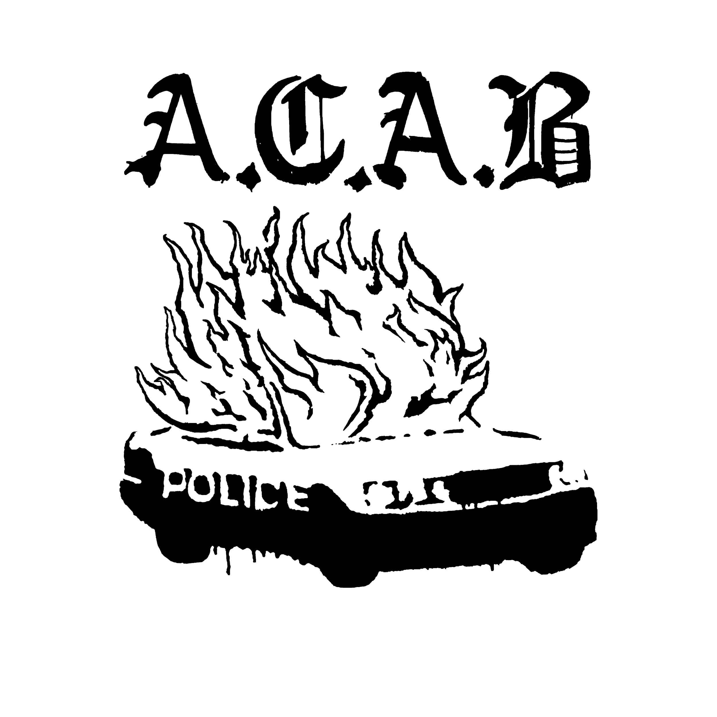 ACAB All Cops Are Bastards Slim Fit Tee