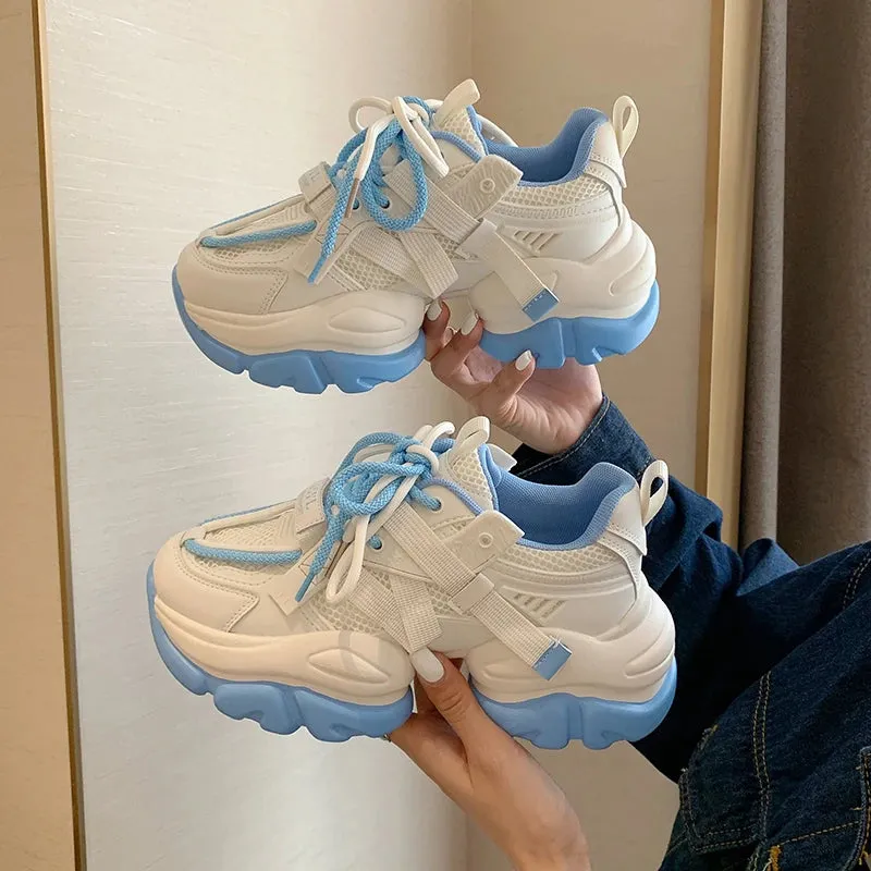 ADVBRIDGE New Spring and Autumn High Quality Brand Female Sport Shoes Platform Women's Sneakers Fashion Cool Outdoor Walking Daddy Shoes