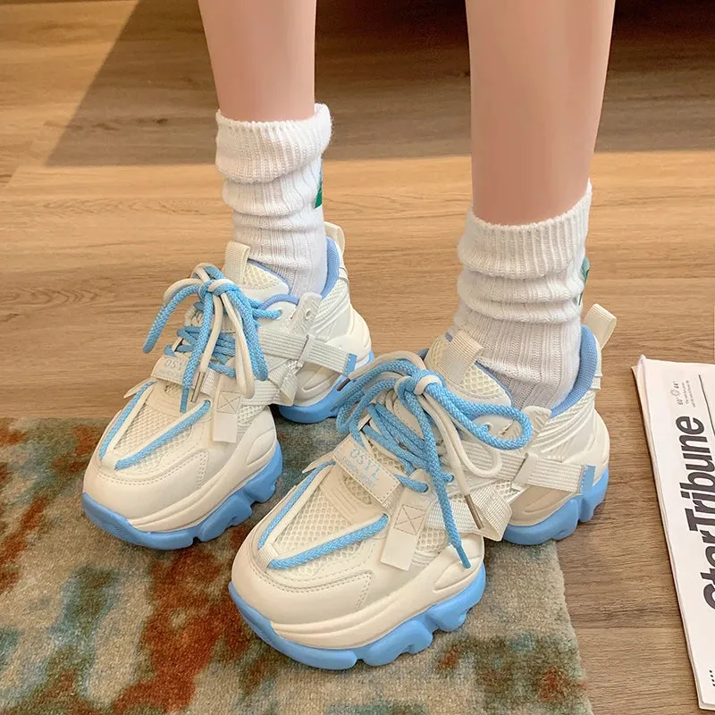 ADVBRIDGE New Spring and Autumn High Quality Brand Female Sport Shoes Platform Women's Sneakers Fashion Cool Outdoor Walking Daddy Shoes