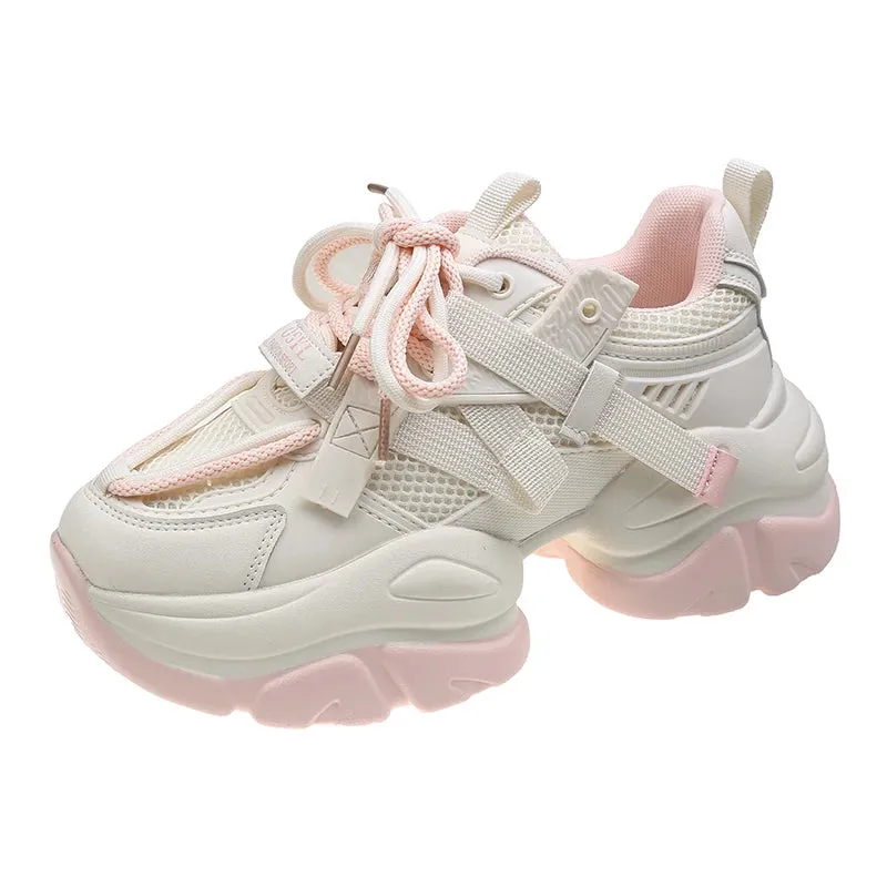 ADVBRIDGE New Spring and Autumn High Quality Brand Female Sport Shoes Platform Women's Sneakers Fashion Cool Outdoor Walking Daddy Shoes