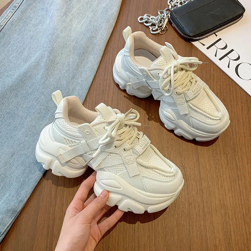 ADVBRIDGE New Spring and Autumn High Quality Brand Female Sport Shoes Platform Women's Sneakers Fashion Cool Outdoor Walking Daddy Shoes