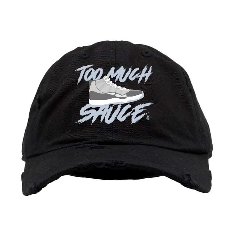Air Jordan 11 Retro 'Cool Grey' 2021 Black Hat (too  much sauce)