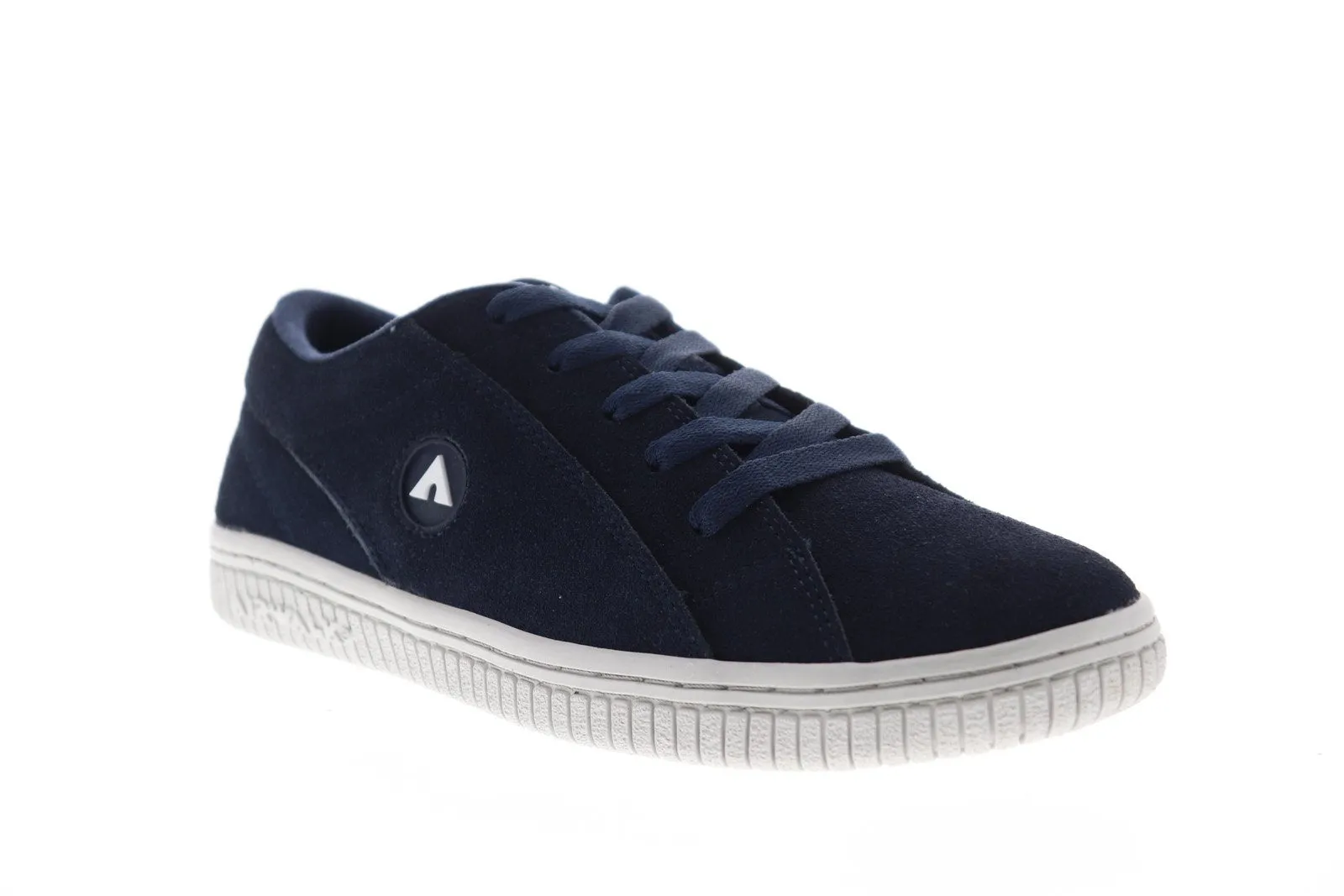 Airwalk Bloc AW19862-400 Mens Blue Suede Lace Up Skate Sneakers Shoes