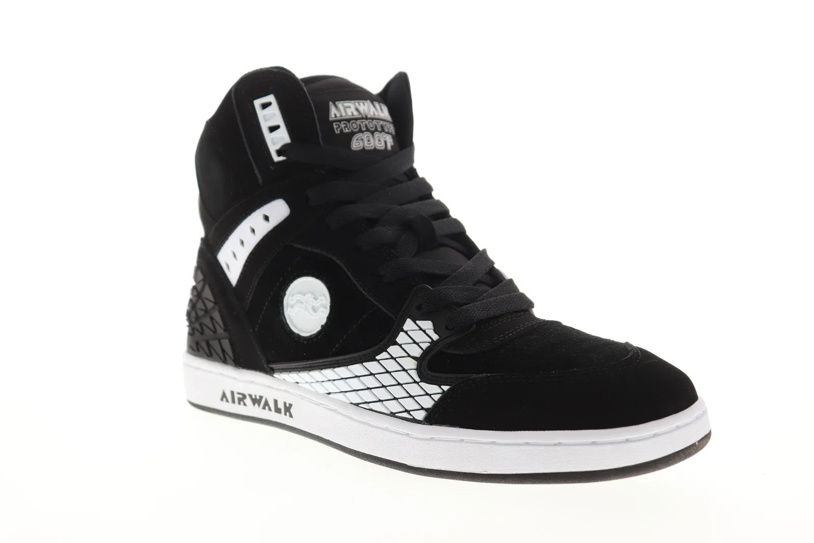 Airwalk Prototype 600 AW00226-002 Mens Black Suede Surf Skate Sneakers Shoes