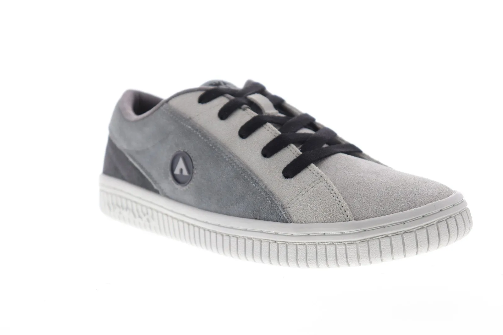 Airwalk The One Suede TRI Mens Gray Suede Skate Sneakers Shoes