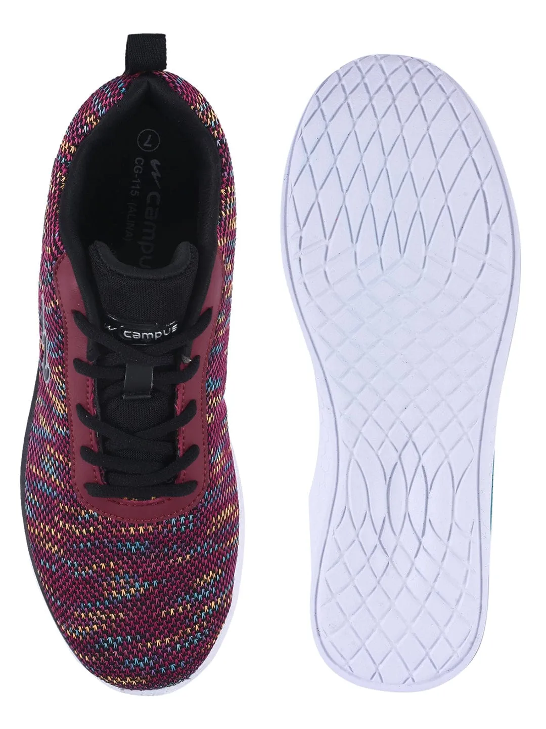 ALINA Maroon Women's Running Shoes