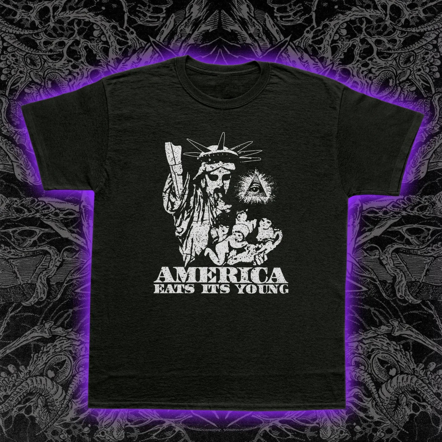 America Eats Its Young Slim Fit Tee