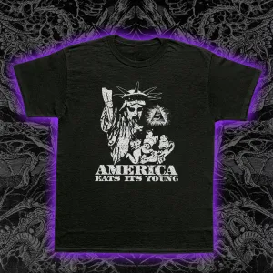 America Eats Its Young Slim Fit Tee
