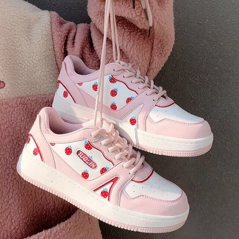 Amozae-  Christmas Gift Women's Sports Shoes White Kawaii Female Sneakers Casual Spring Autumn  Basket Tennis Platform Flat Running Vulcanize Lolita 2024