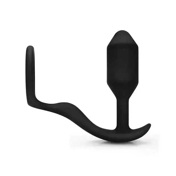 b-Vibe Snug & Tug Weighted Silicone Plug & Cock Ring