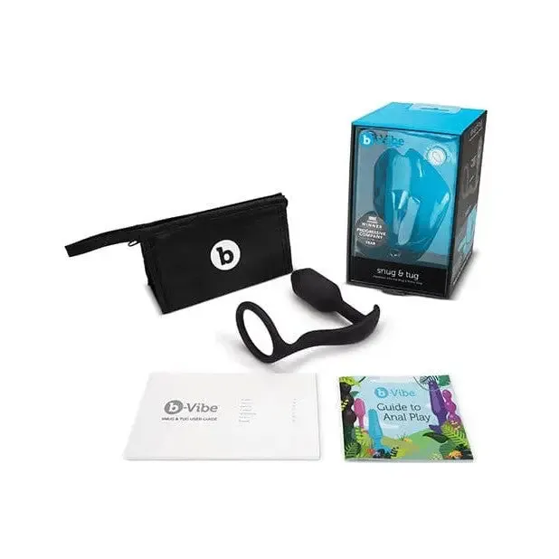 b-Vibe Snug & Tug Weighted Silicone Plug & Cock Ring