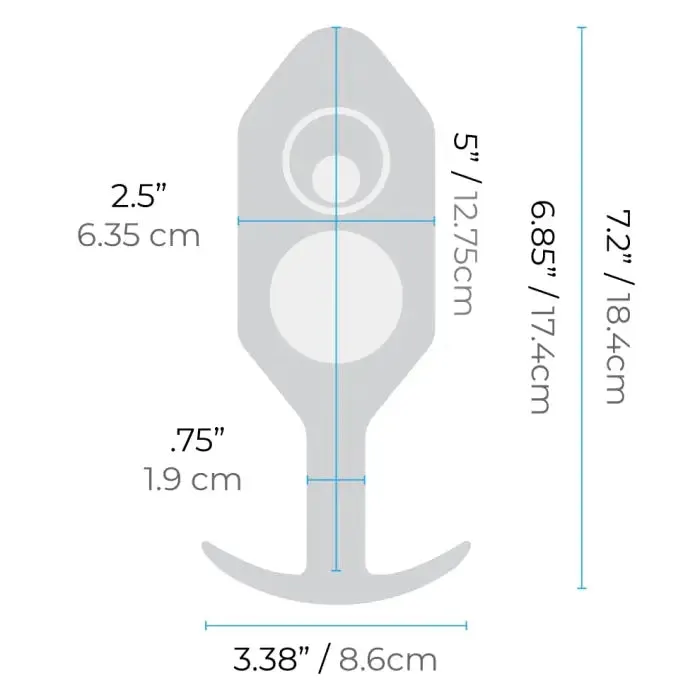 b-Vibe Weighted Snug Plug 7 - 590 Grams