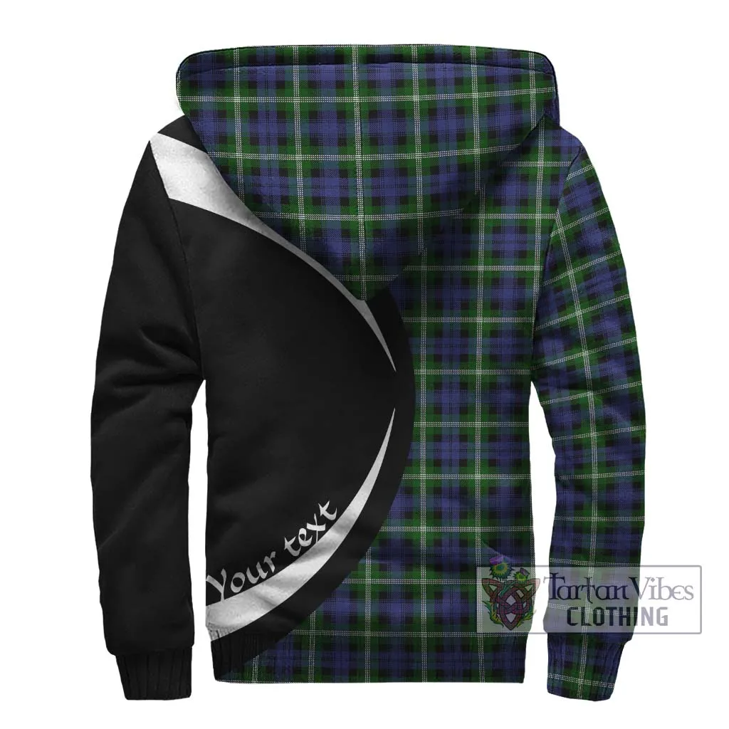 Baillie of Polkemmet Tartan Sherpa Hoodie with Family Crest Circle Style