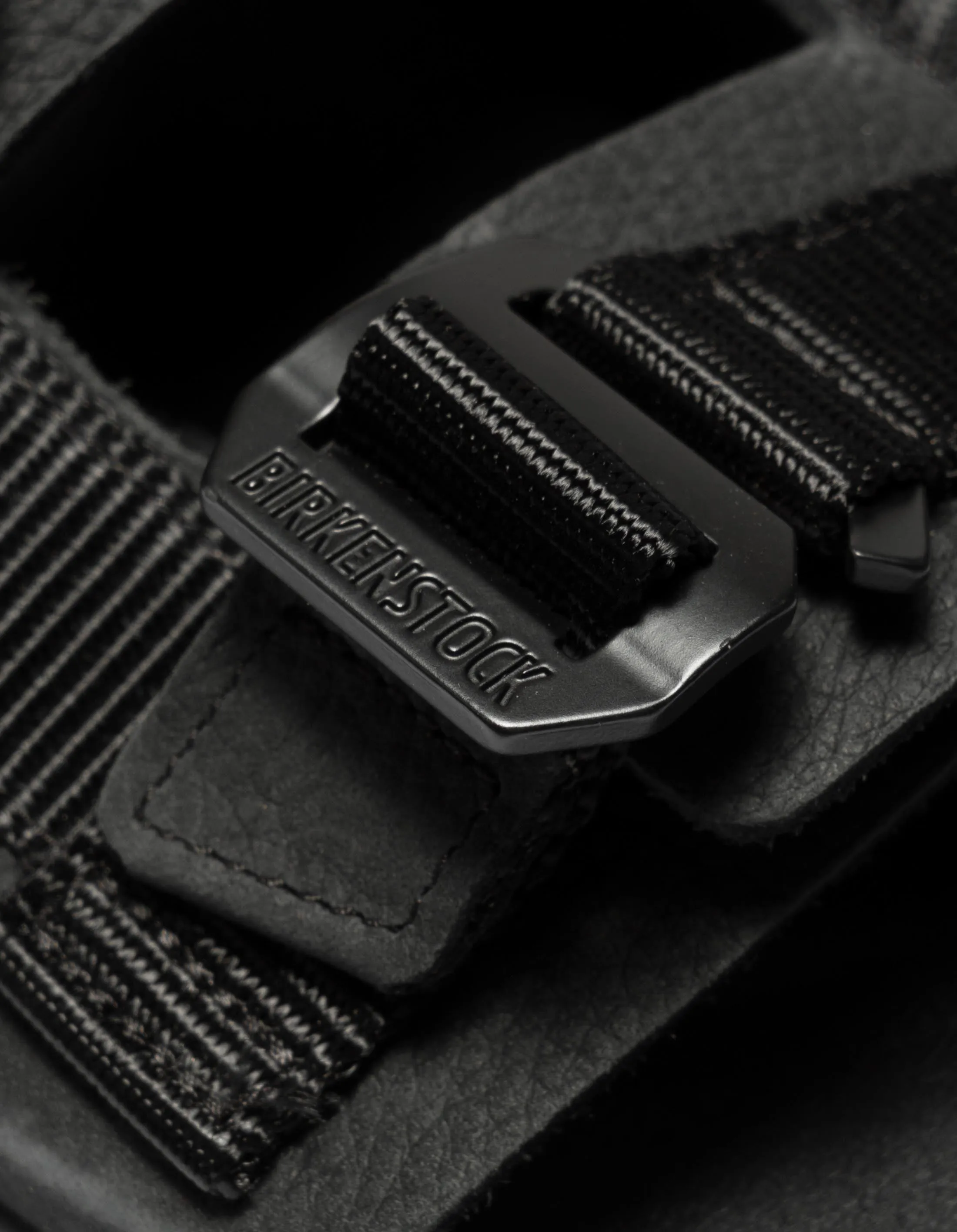 Birkenstock Shinjuku Natural Leather/Textile Black