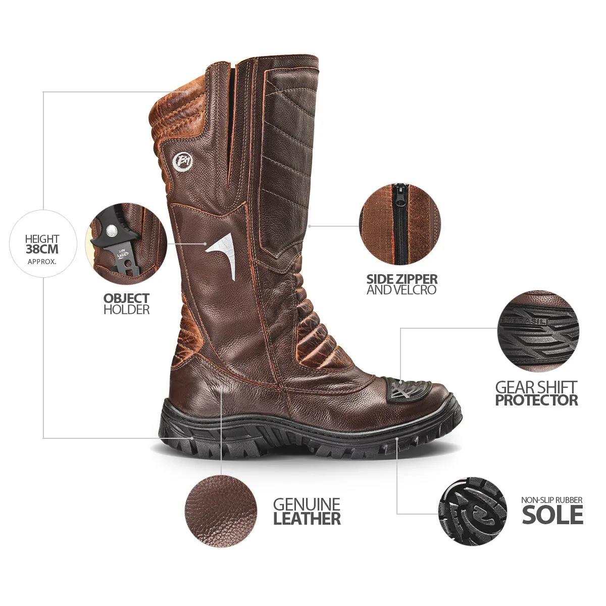 Boots Tactical Military Brown Leather Commanderguard