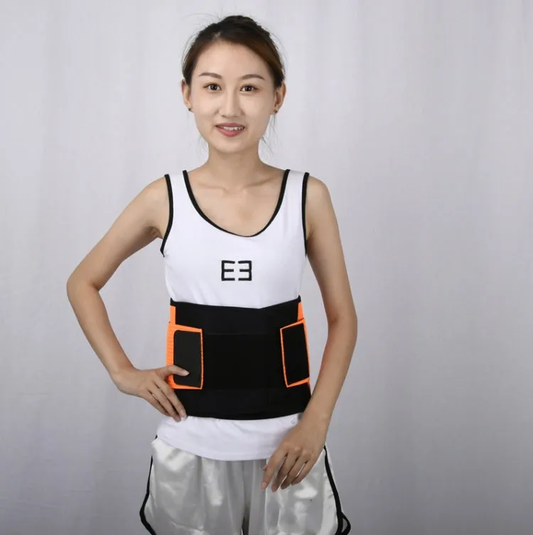 Breathable Mesh Warm Waist Belt Reinforced Steel Plate Support Sports Waist Belt, Specification: M(Purple)