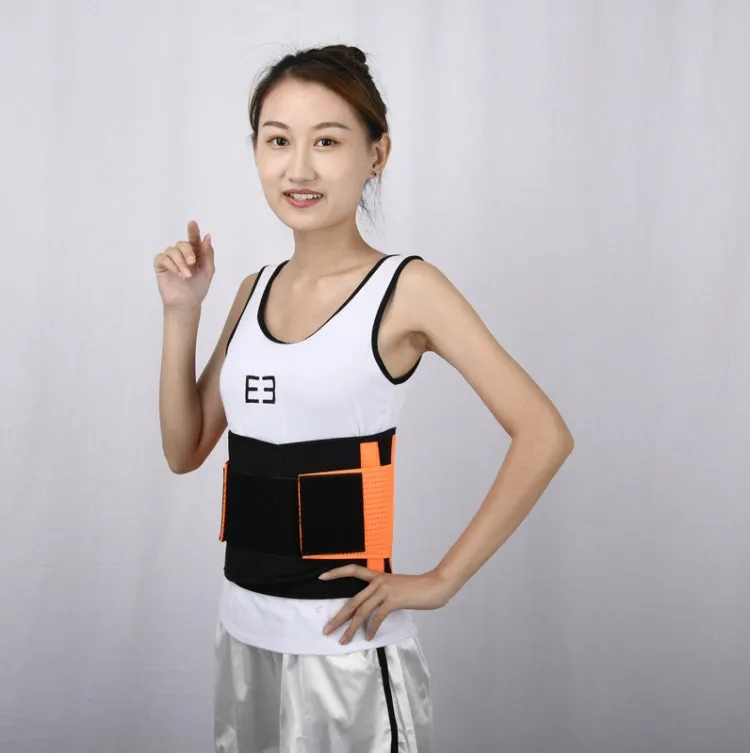 Breathable Mesh Warm Waist Belt Reinforced Steel Plate Support Sports Waist Belt, Specification: M(Purple)