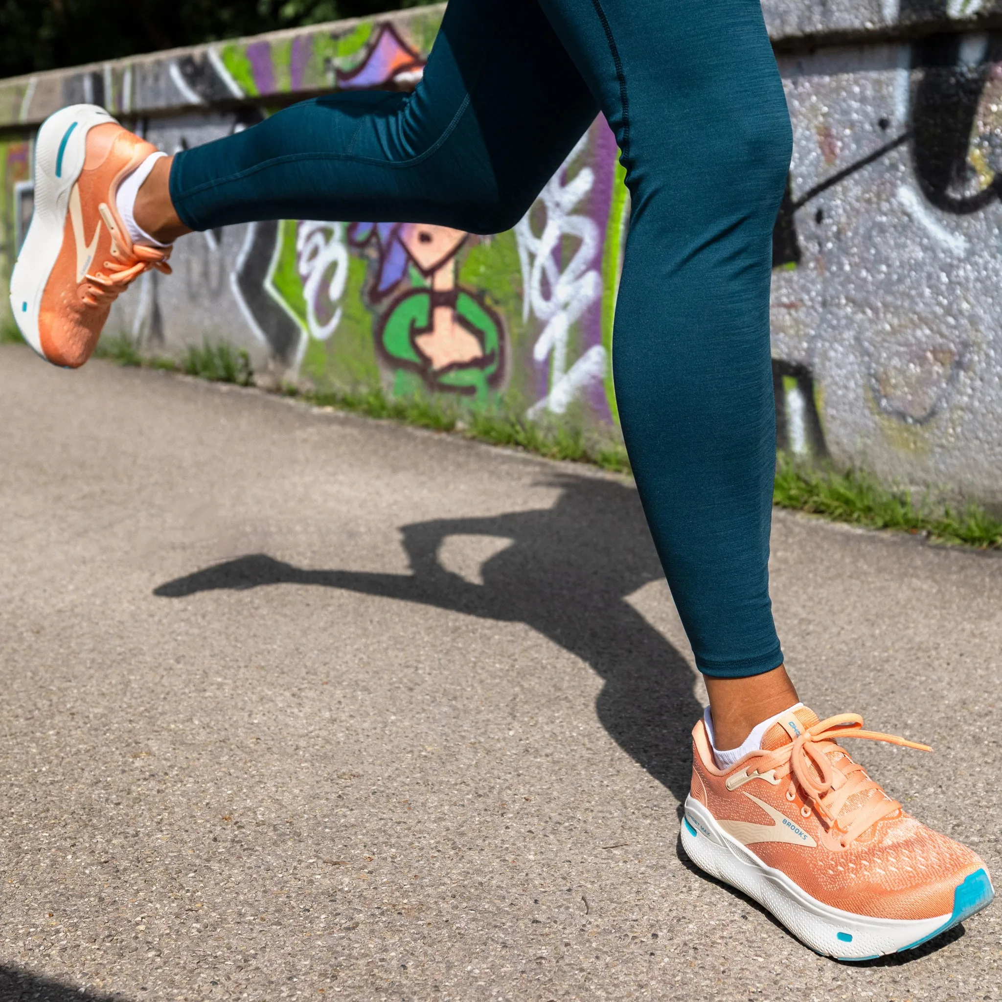 Brooks Ghost Max Women's Papaya/Apricot/Blue