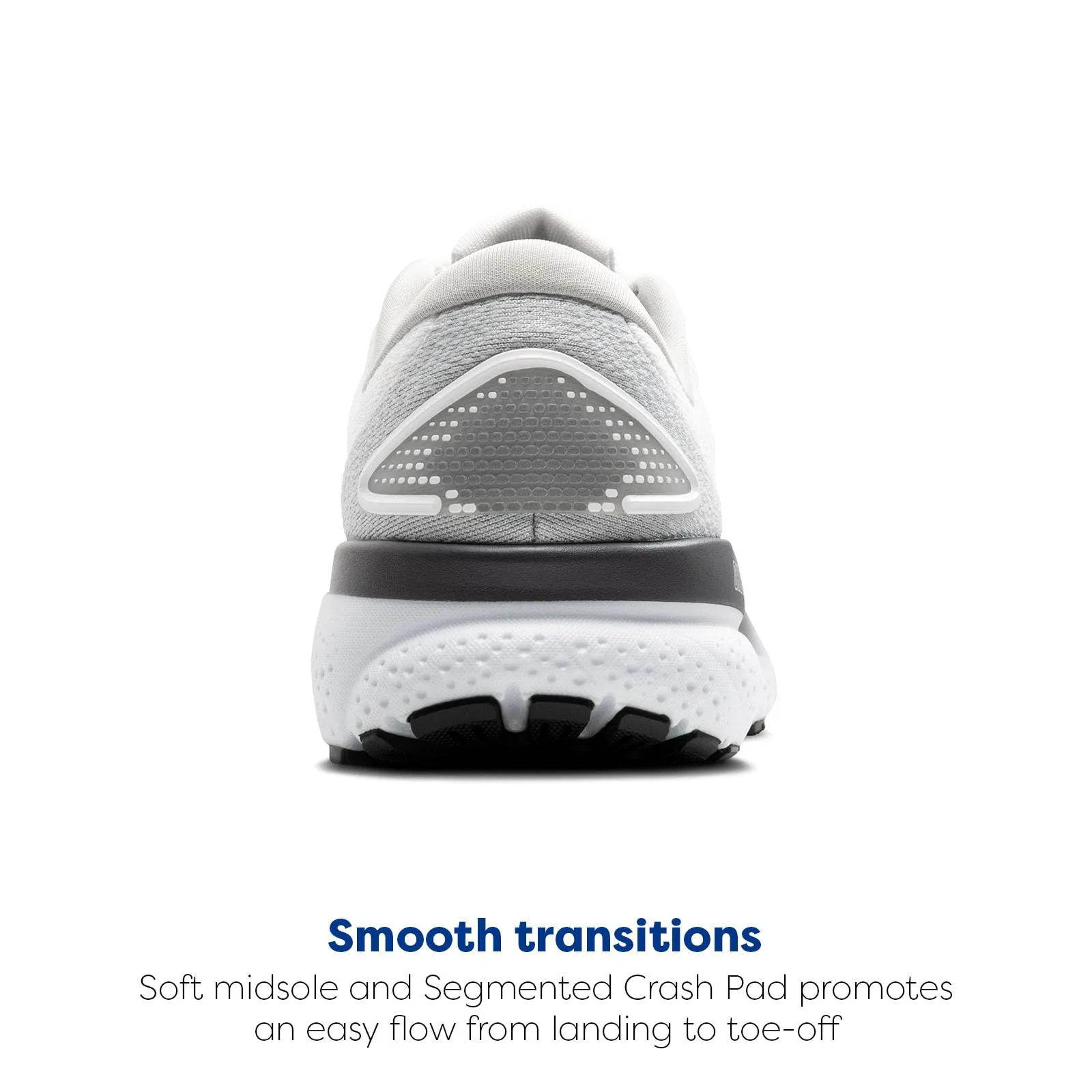 Brooks Women’s Ghost 16 Neutral Running Shoe - White/Oyster/Lava - 10 Medium