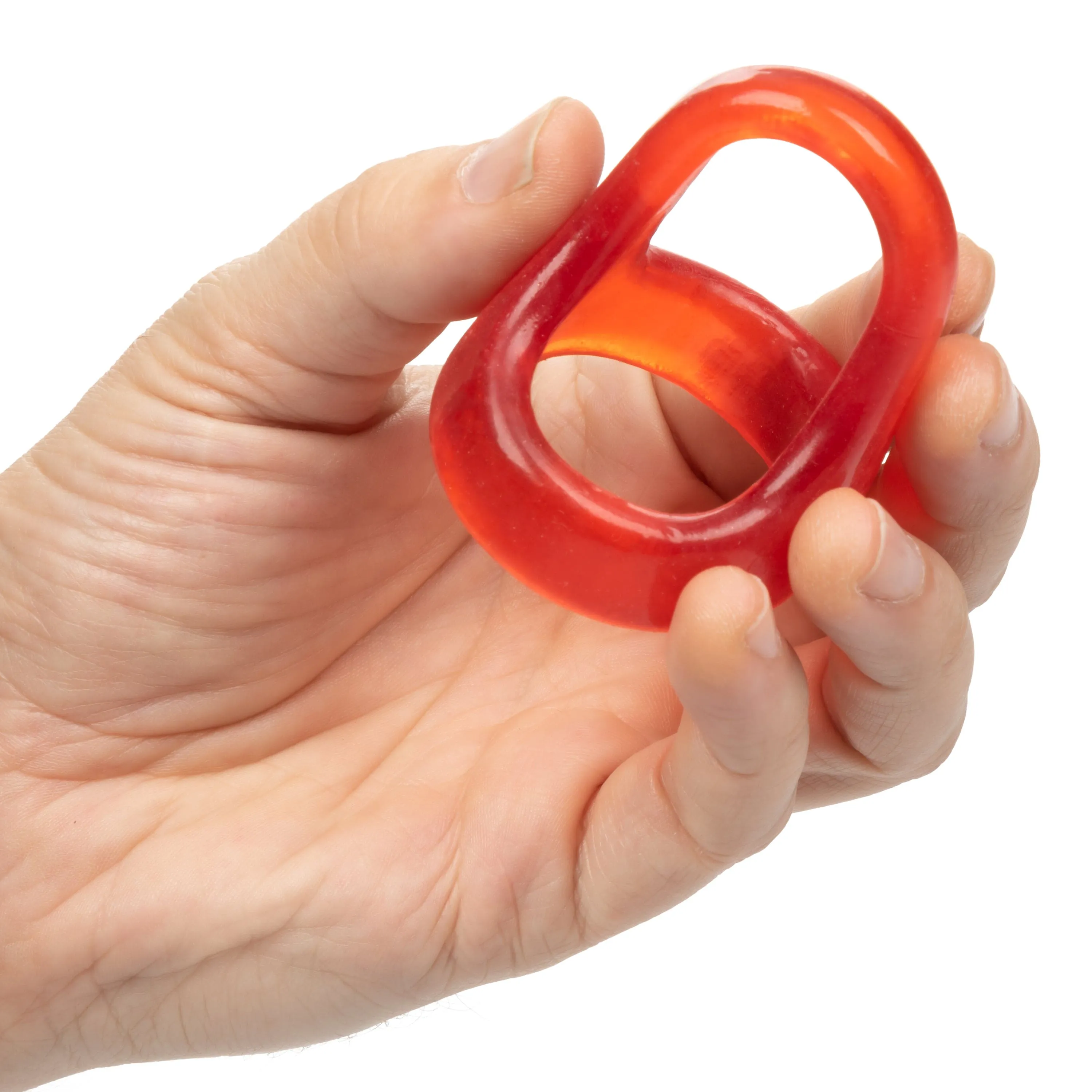 California Exotics - COLT XL Snug Tugger Dual Support Cock Ring (Red)