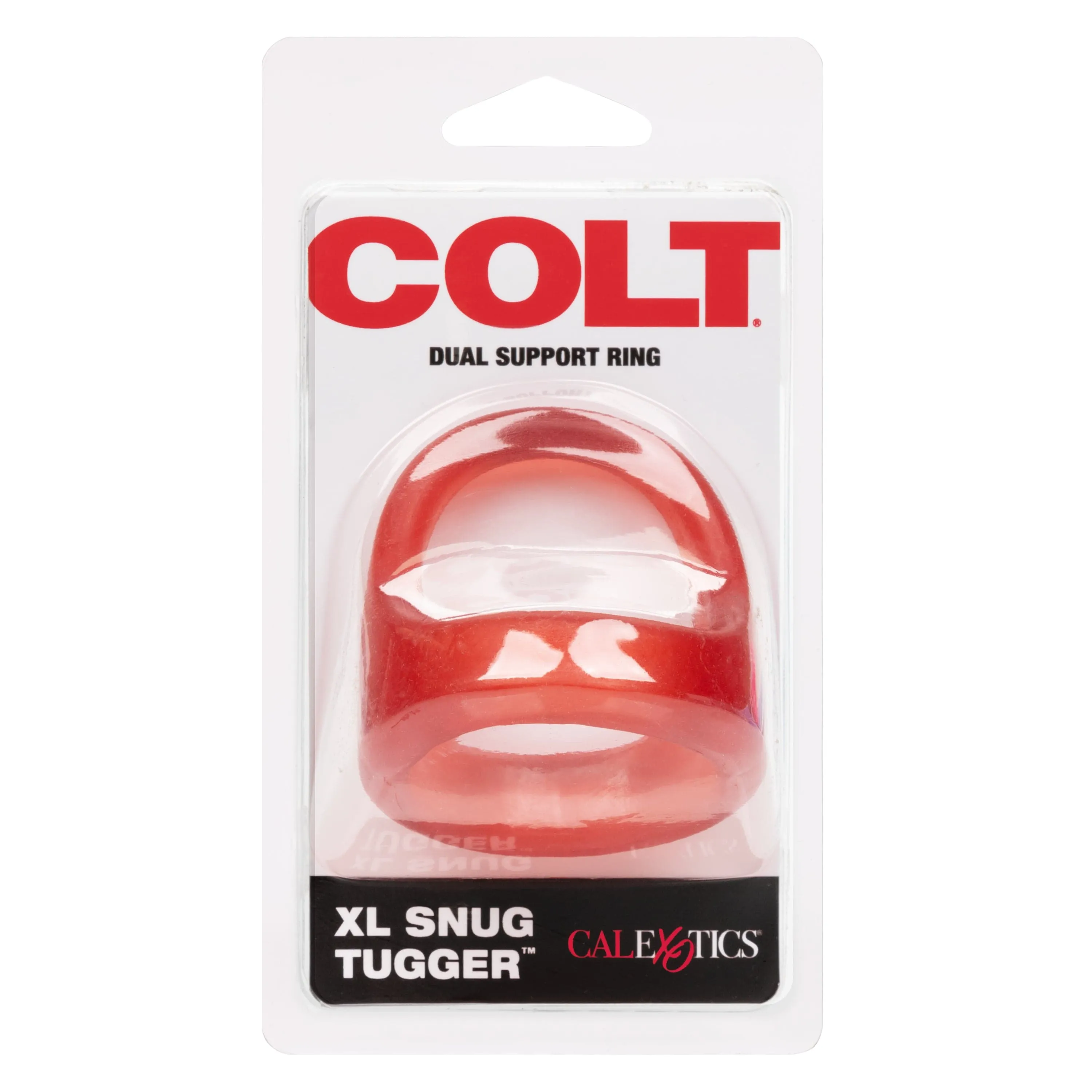 California Exotics - COLT XL Snug Tugger Dual Support Cock Ring (Red)