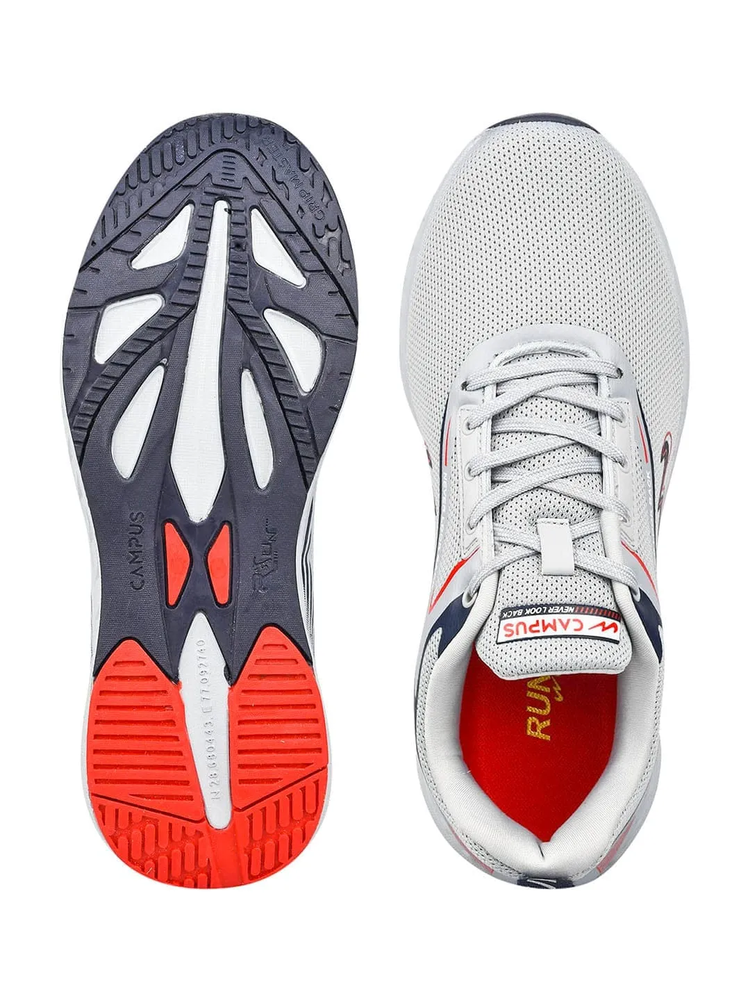 CAMP-DELIGHT Grey Men's Running Shoes