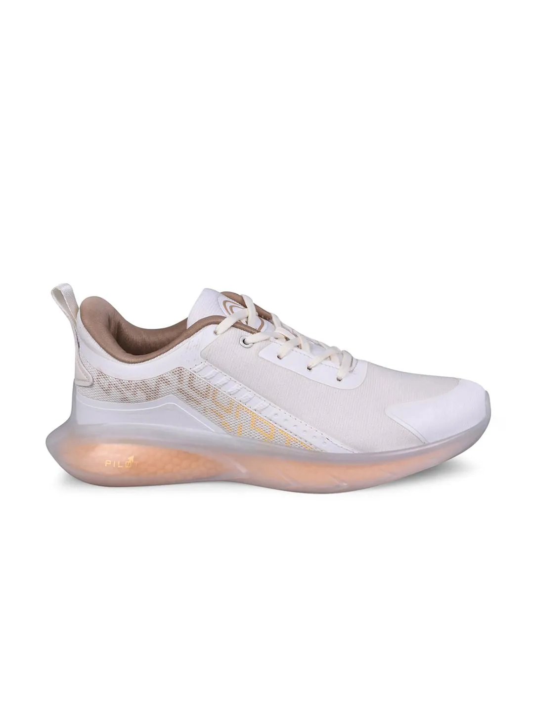 Campus Men Off White Mesh Running Shoes