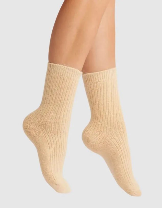 Cashmere Socks - Creme