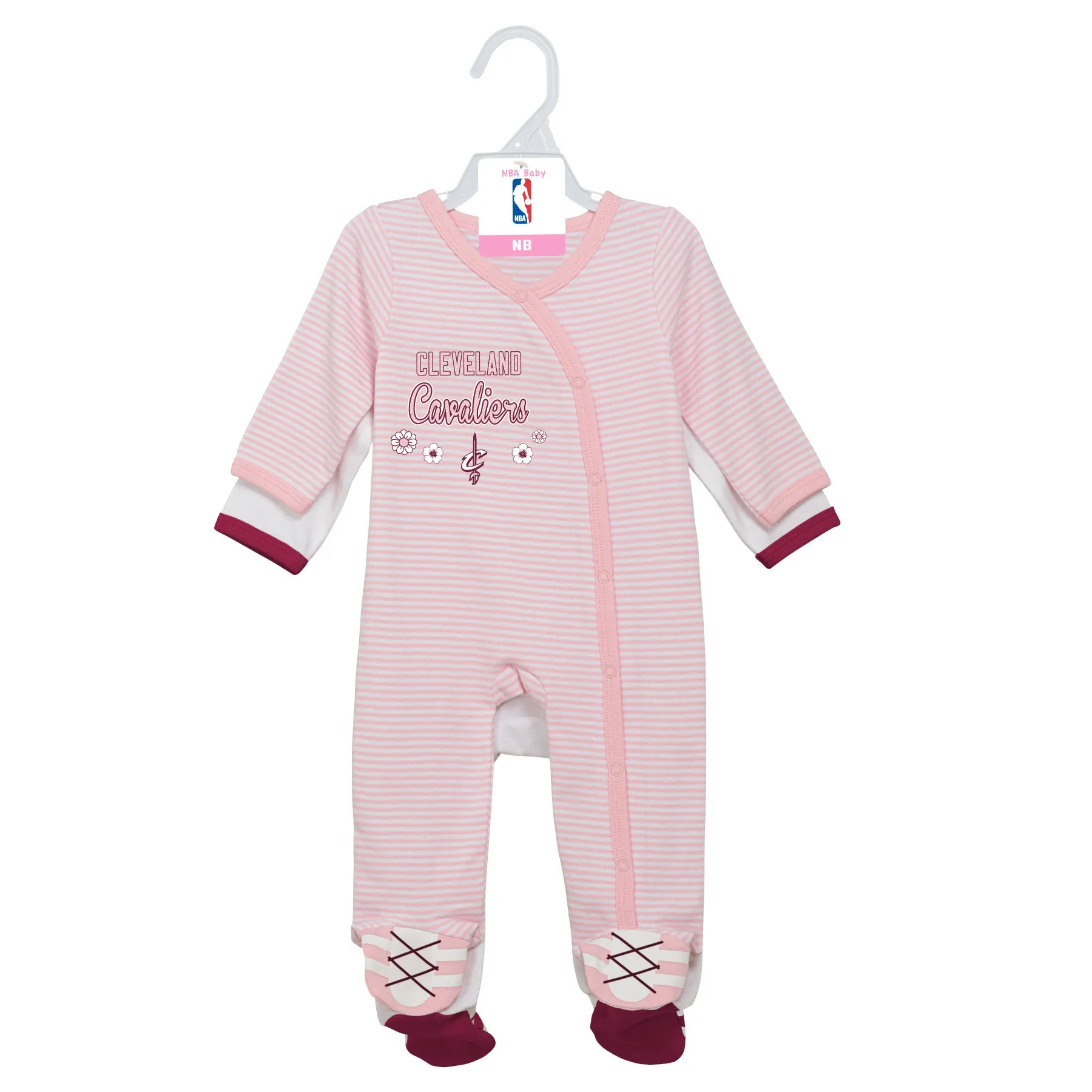 Cavaliers Girl Pink Infant Gameday Coveralls