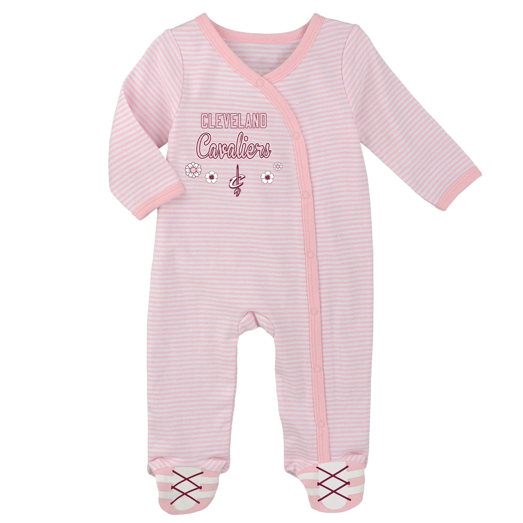 Cavaliers Girl Pink Infant Gameday Coveralls