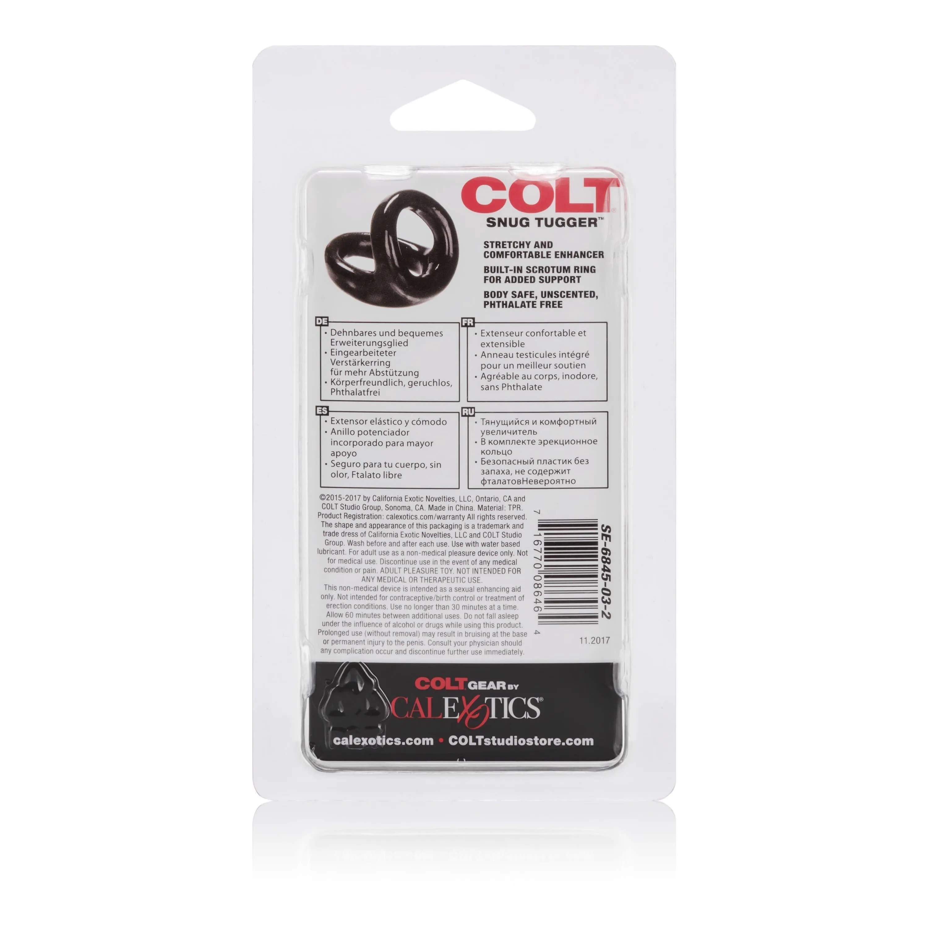 Colt - Snug Tugger Cock Ring (Black)
