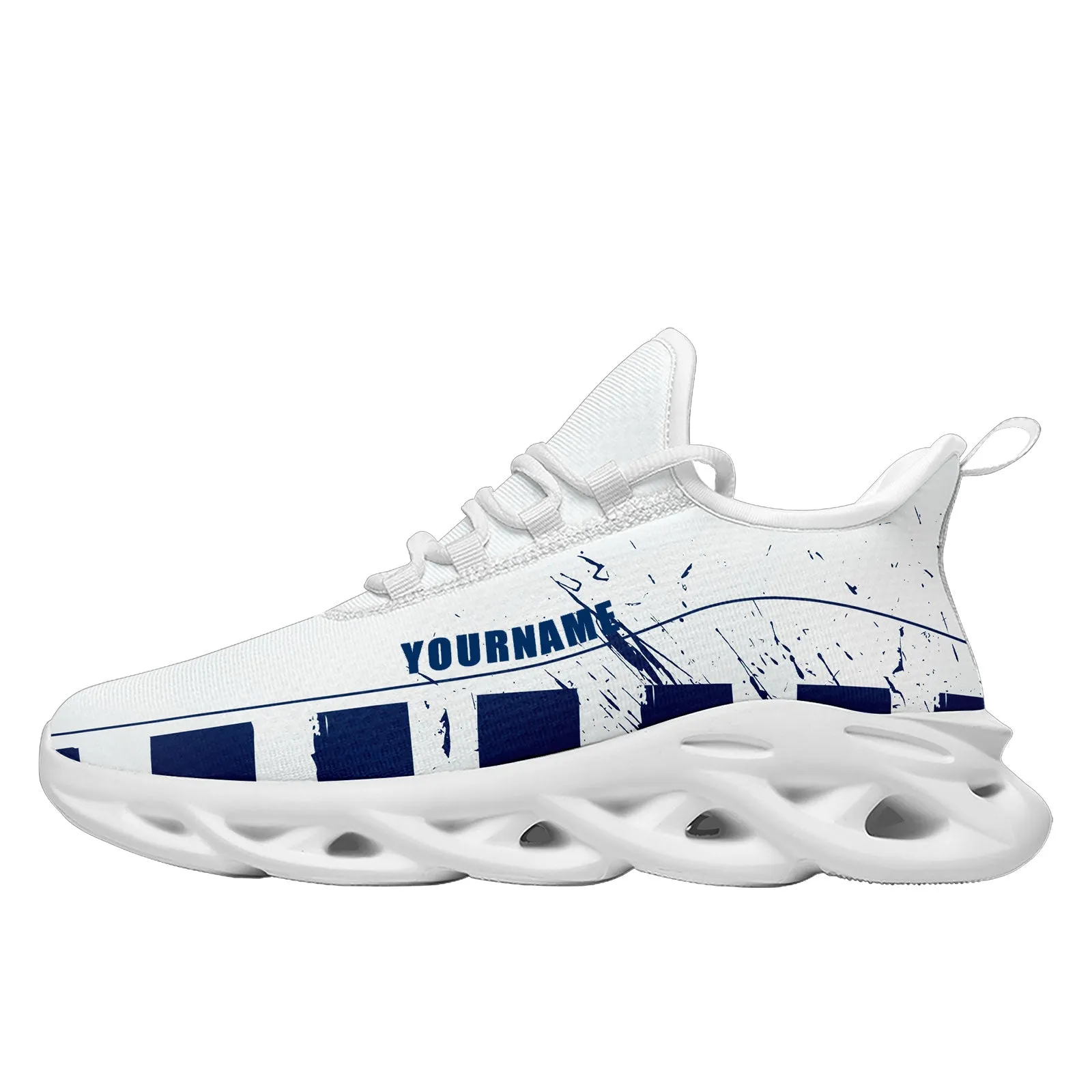 Custom Blue White Indianapolis MaxSoul Shoes and Hat Combo Offer Personalized Combo ZH-D020264-14