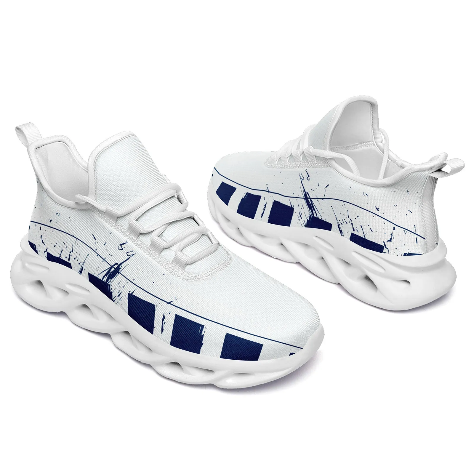 Custom Blue White Indianapolis MaxSoul Shoes and Hat Combo Offer Personalized Combo ZH-D020264-14
