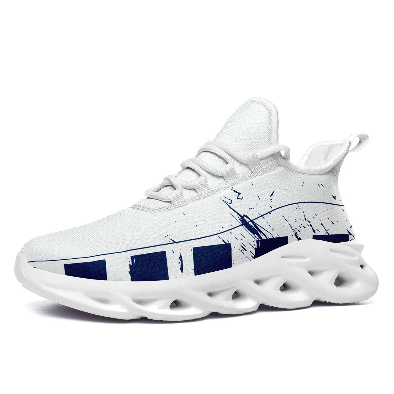 Custom Blue White Indianapolis MaxSoul Shoes and Hat Combo Offer Personalized Combo ZH-D020264-14