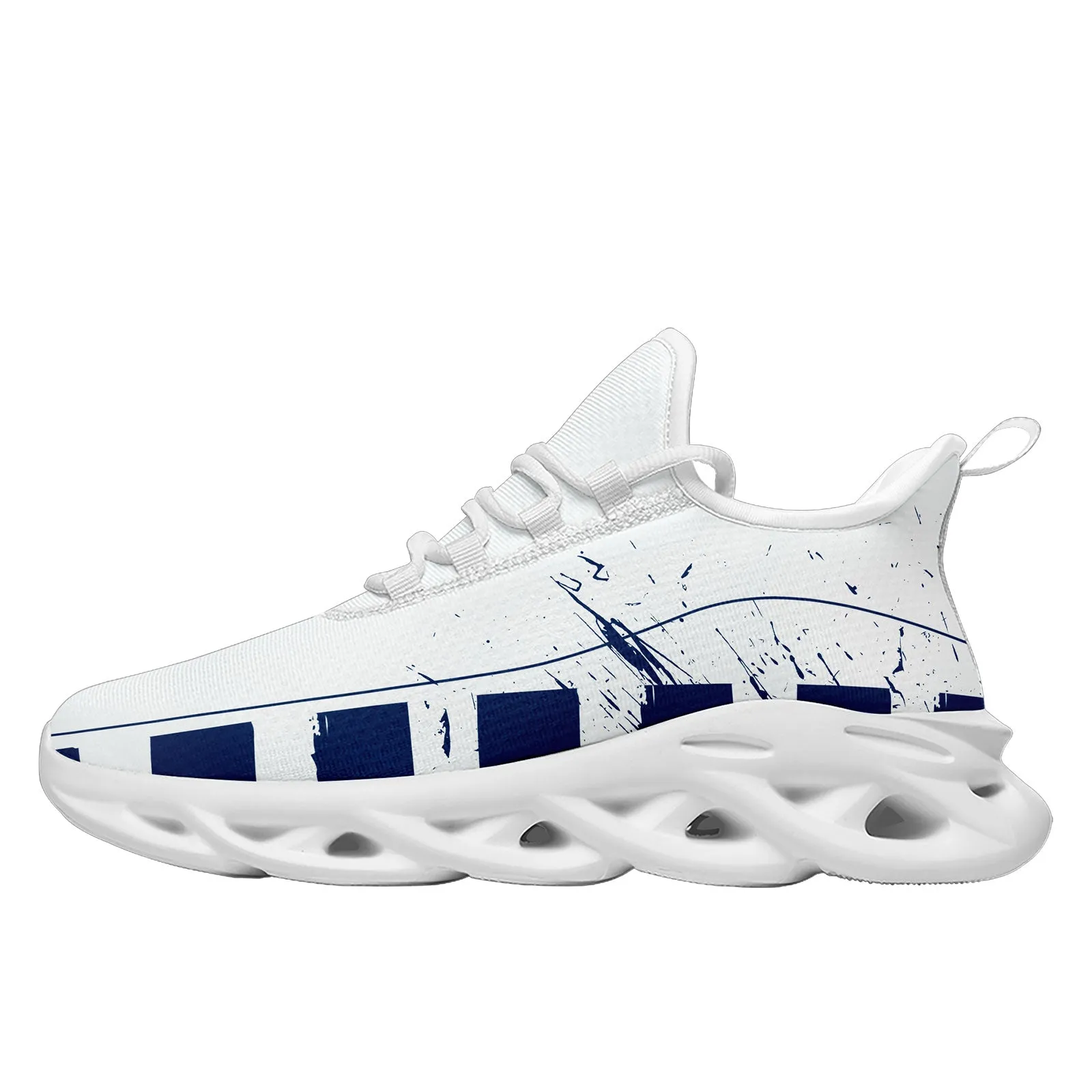 Custom Blue White Indianapolis MaxSoul Shoes and Hat Combo Offer Personalized Combo ZH-D020264-14