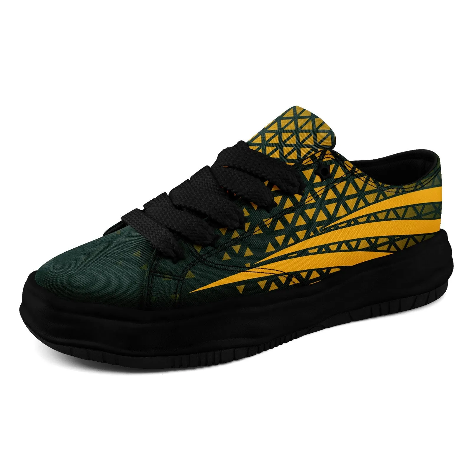 Custom Green Yellow Wisconsin Shoes Personalized Sneaker FN038-D023003-13 Custom Online