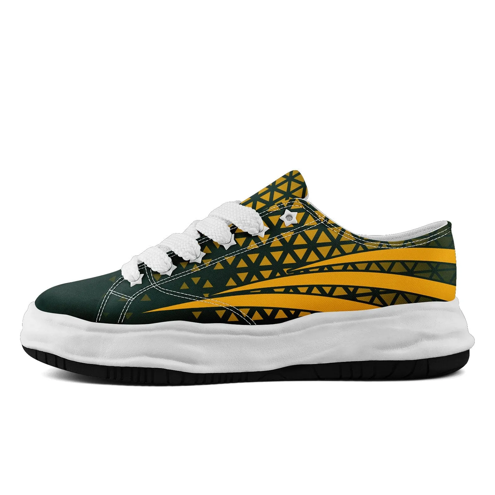 Custom Green Yellow Wisconsin Shoes Personalized Sneaker FN038-D023003-13 Custom Online