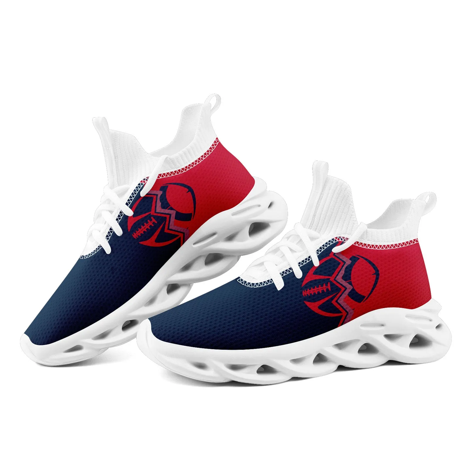 Custom Red Blue Massachusetts Maxsoul Shoes Personalized Sneaker FN030A-D028017-29