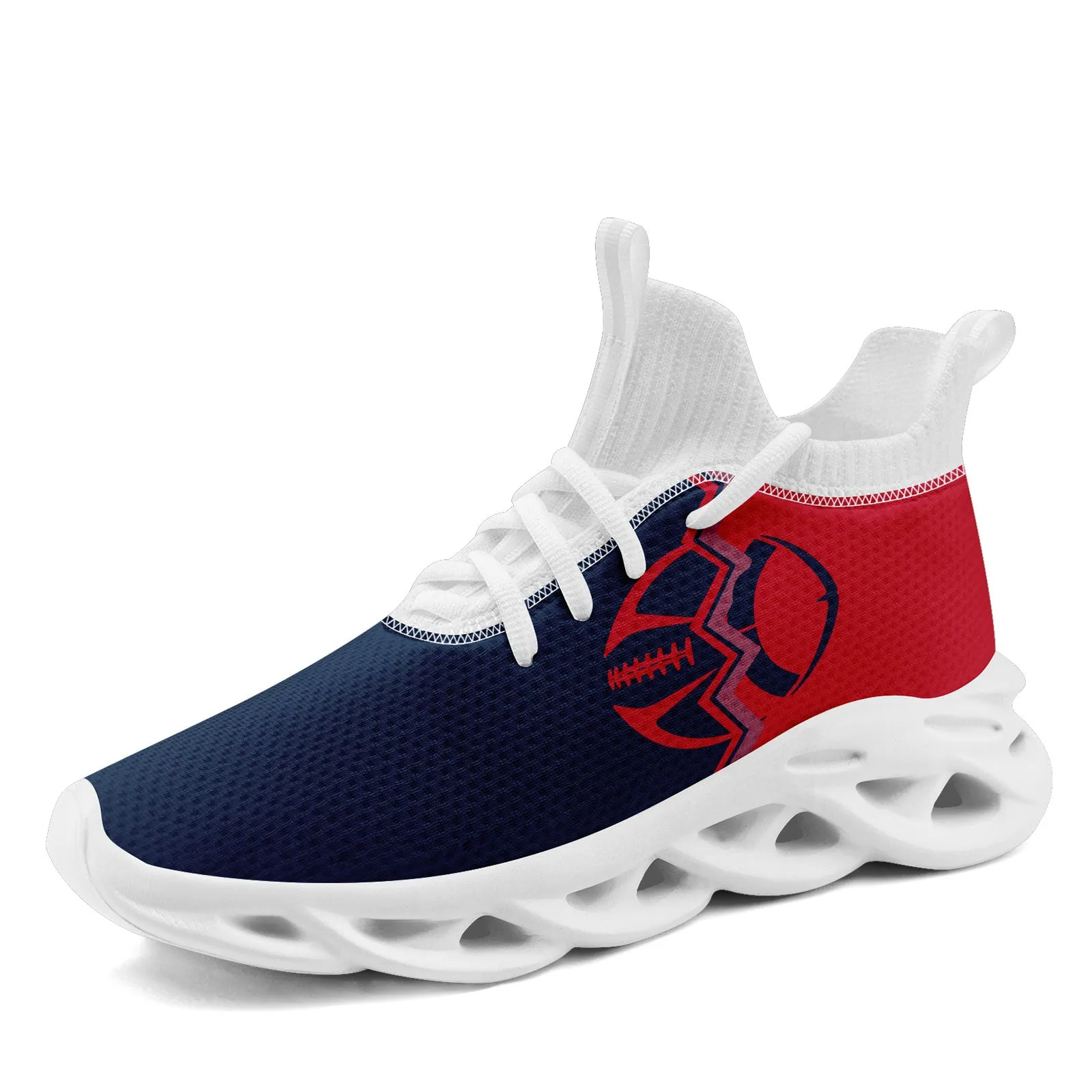 Custom Red Blue Massachusetts Maxsoul Shoes Personalized Sneaker FN030A-D028017-29