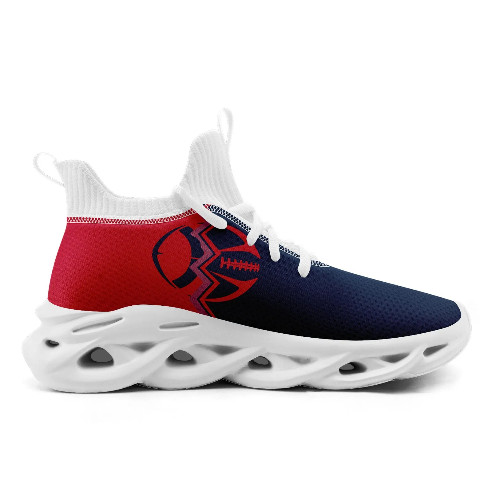 Custom Red Blue Massachusetts Maxsoul Shoes Personalized Sneaker FN030A-D028017-29