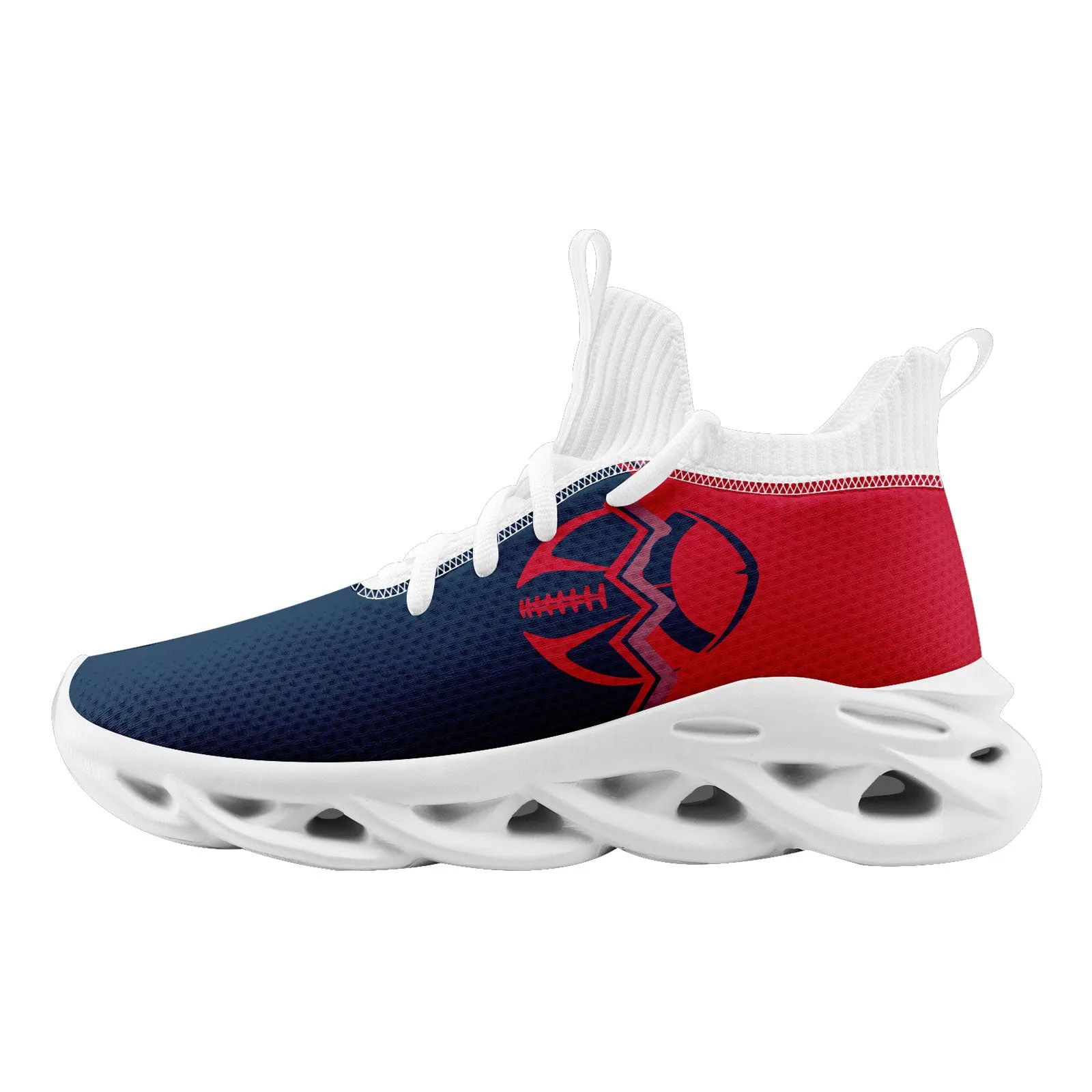 Custom Red Blue Massachusetts Maxsoul Shoes Personalized Sneaker FN030A-D028017-29