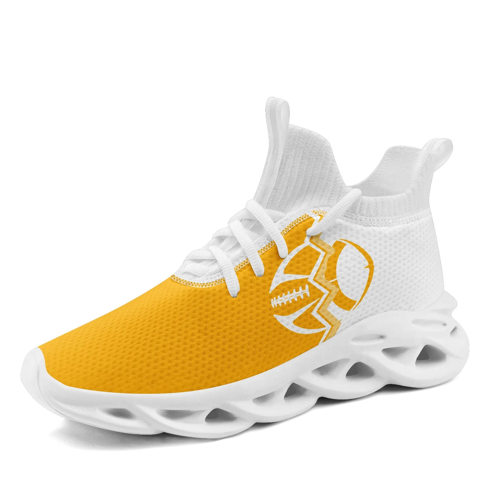 Custom Yellow White Pennsylvania Maxsoul Shoes Personalized Sneaker FN030A-D028017-31
