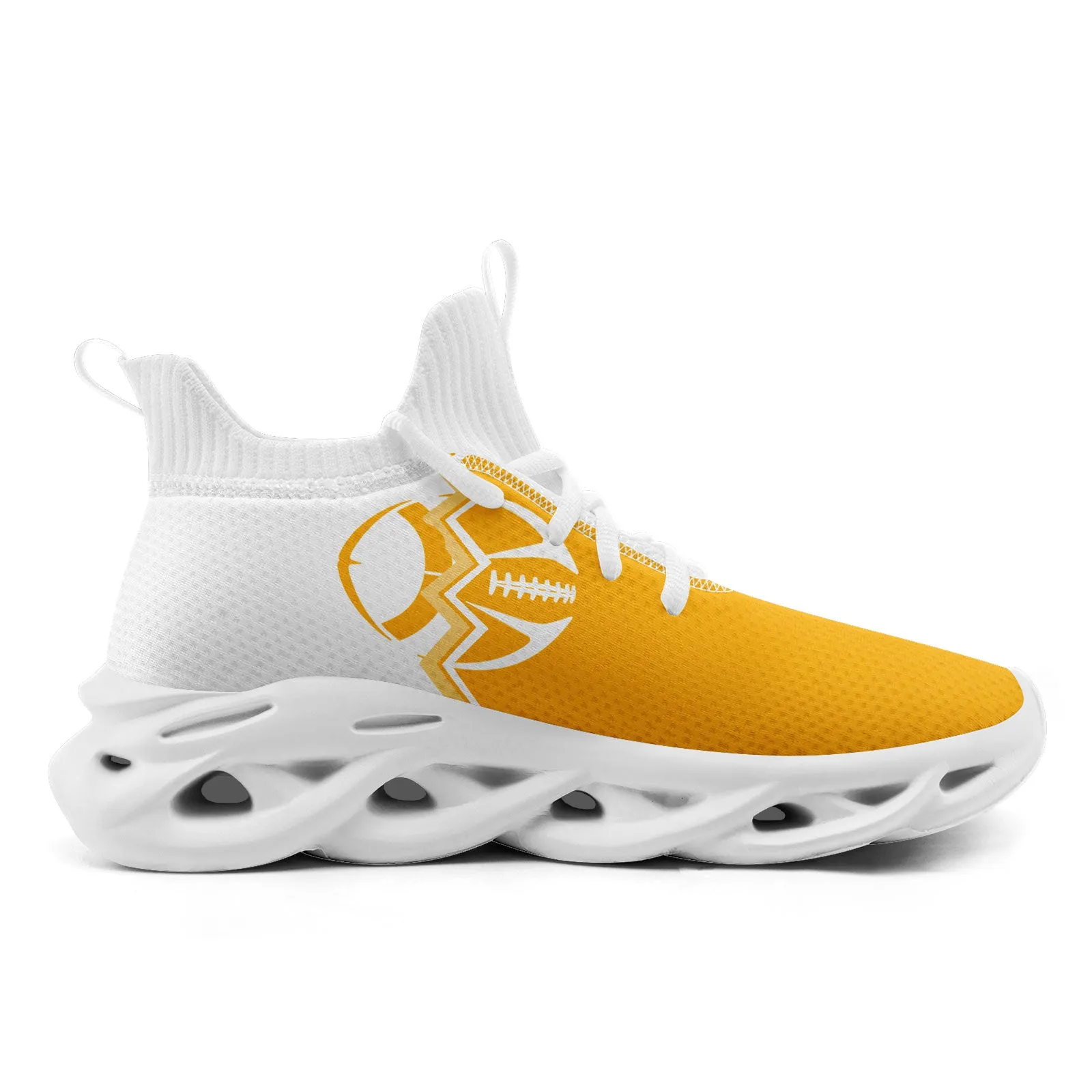 Custom Yellow White Pennsylvania Maxsoul Shoes Personalized Sneaker FN030A-D028017-31